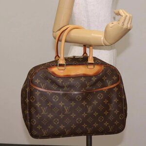 LOUIS VUITTON Monogram Deauville Hand Bag M47270 LV Auth BA6072